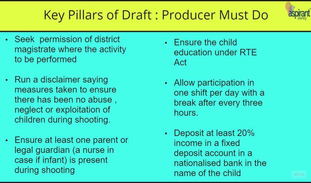 Draft Guidelines for OTT Platform Acting Children 